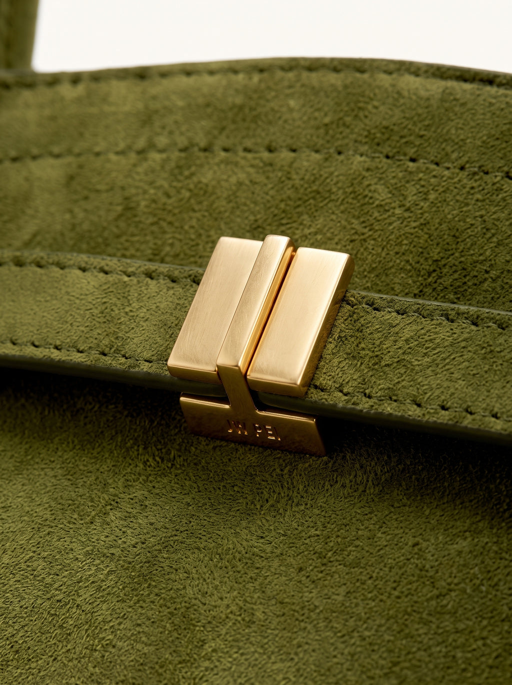 Bolso Amalfi Verde Oliva - detalle del cierre