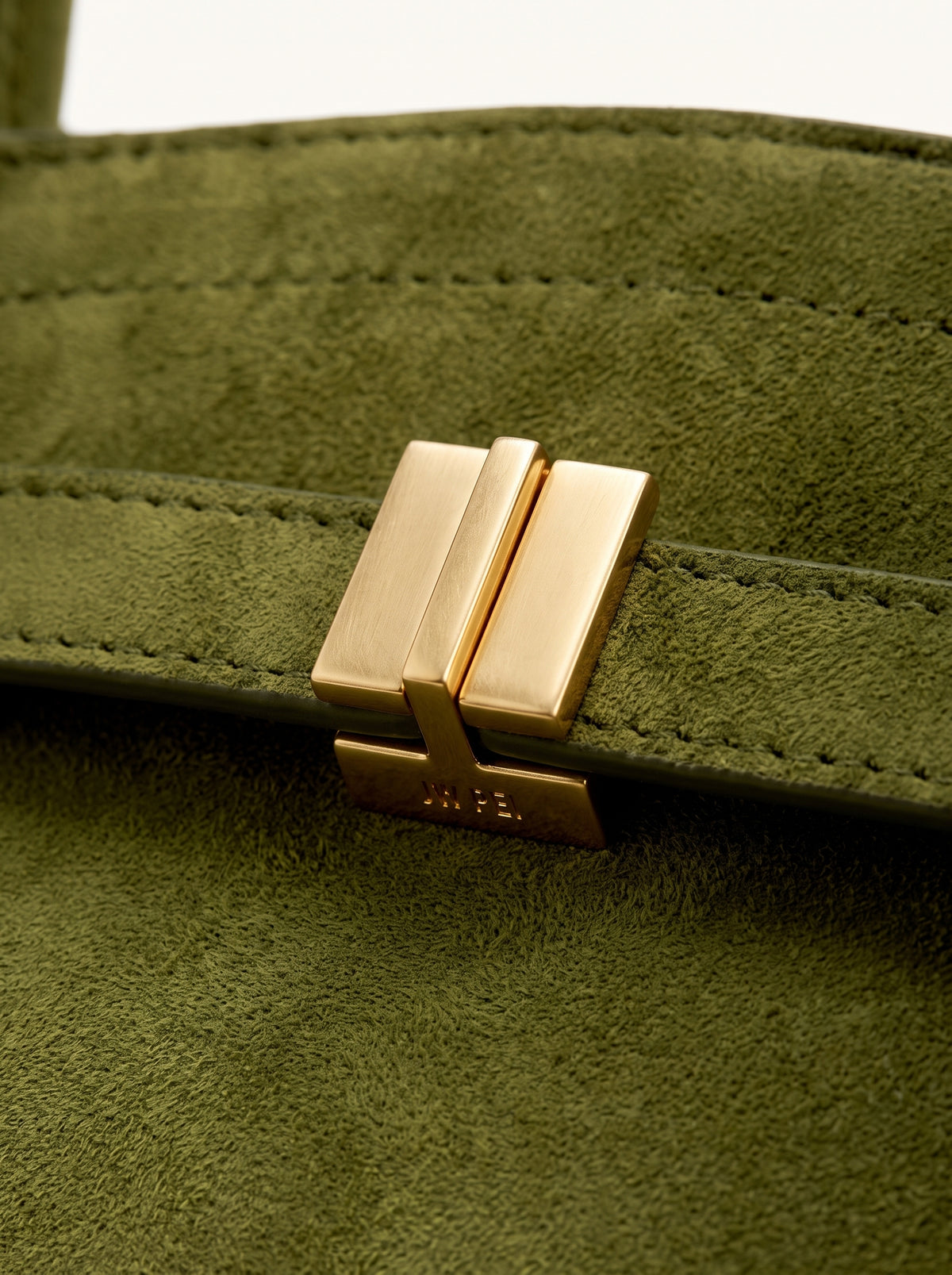 Bolso Amalfi Verde Oliva - detalle del cierre