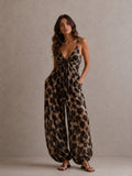 Conjunto Safari Animal Print Top Anudado - vista frontal